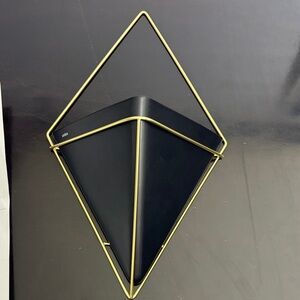 Modern Black and Gold Wall Planter